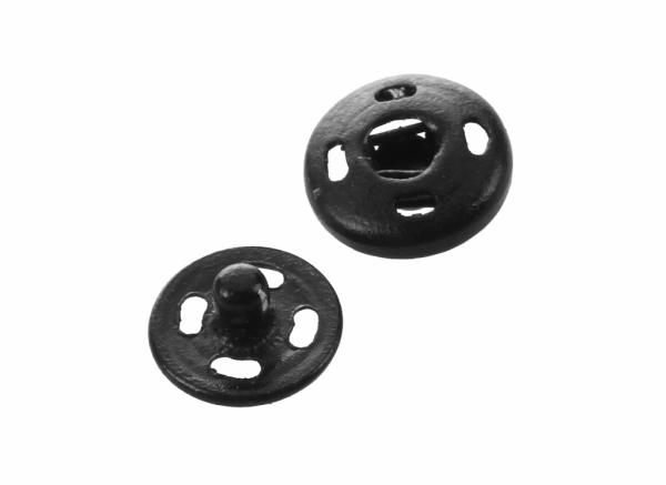 Boutons pression métal à coudre noir-15mm