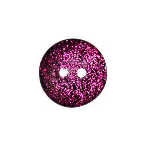 Boutons rose à paillettes 18mm