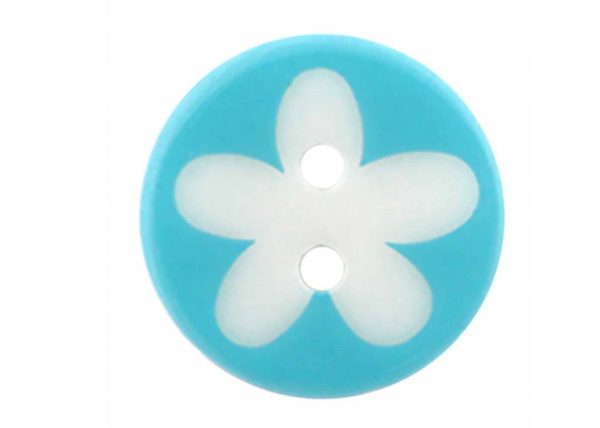 Boutons fleurs bleues