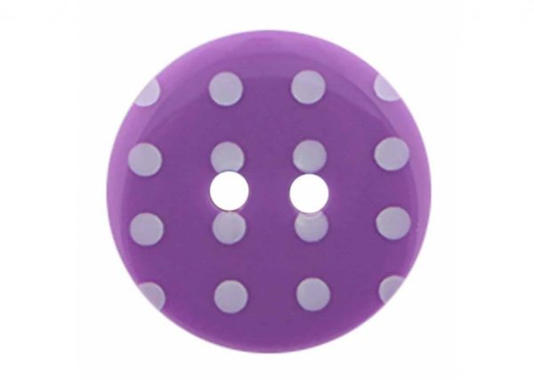Boutons mauves à pois