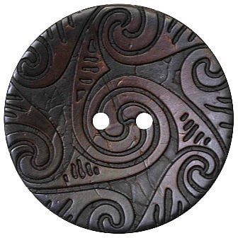 Bouton brun 30mm