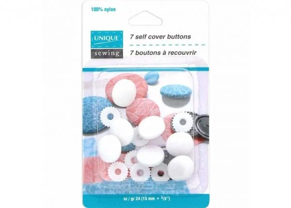 Kit Boutons à Couvrir Ronds 25 Mm - Boutons Avec Dos Plat Pour Bricolage Et Couture