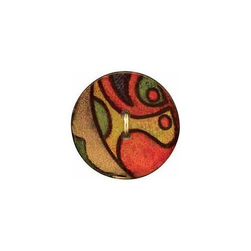Boutons 2 trous multi couleurs 25mm