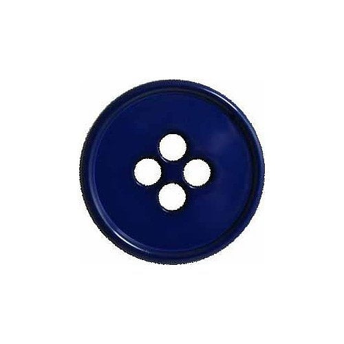 Bouton bleu 4 trous 34mm