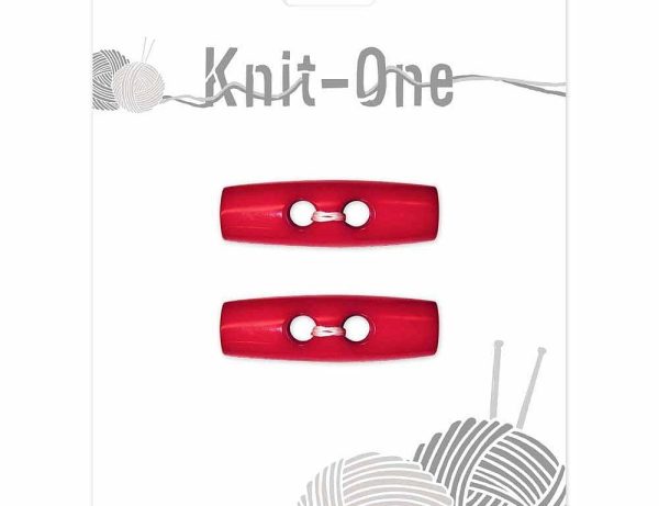 Boutons brandebourg rouge 40mm