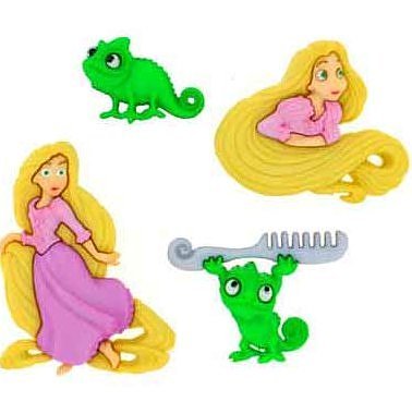 Boutons Rapunzel Raiponce