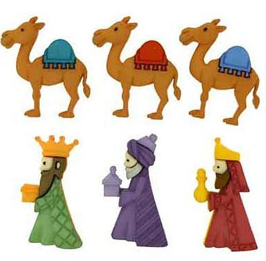Boutons We Three Kings