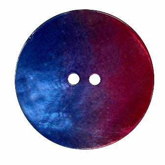 Bouton nacré bleu et rose 34mm