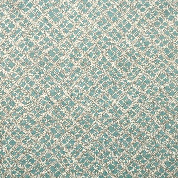 Tissu réversible vert et crème