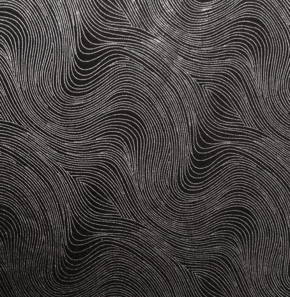 Tricot vague noir et argent
