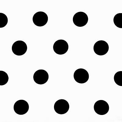Pois noir fond blanc
