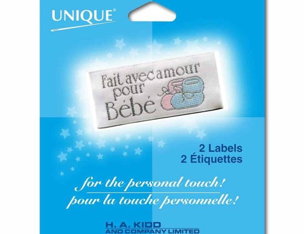 Étiquette ''fait avec amour pour bébé'' – Image 2
