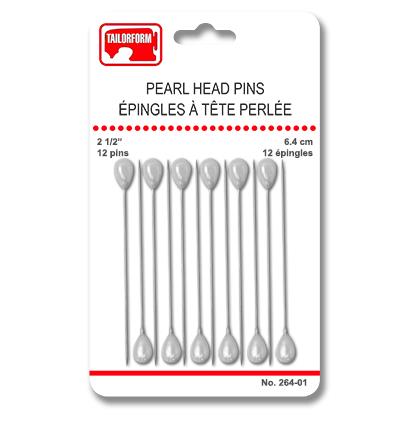 Épingles à tête perlée