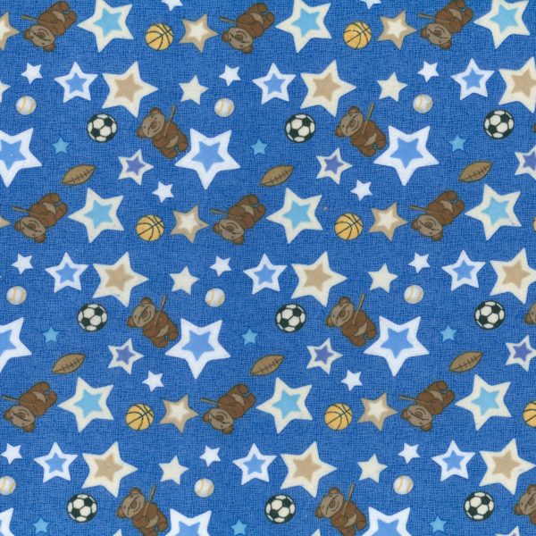Oursons et sports - Bleu