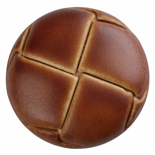 Bouton cuir 25mm