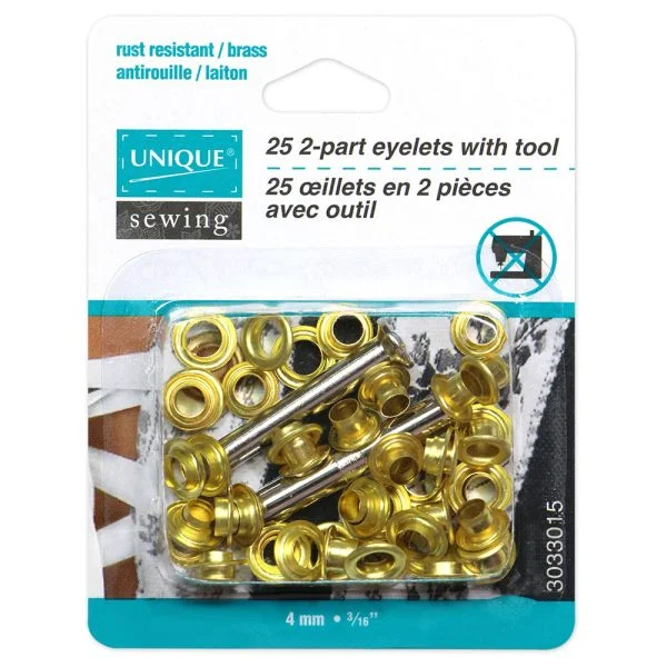 Craftelier - Lot de 50 Mini Oeillets Métalliques Idéal pour le Scrapbooking et l'Artisanat