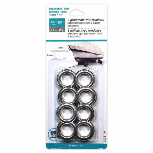 Oeillets argent en métal - 14mm – Image 2