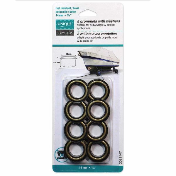 Oeillets or antique - 14mm – Image 2