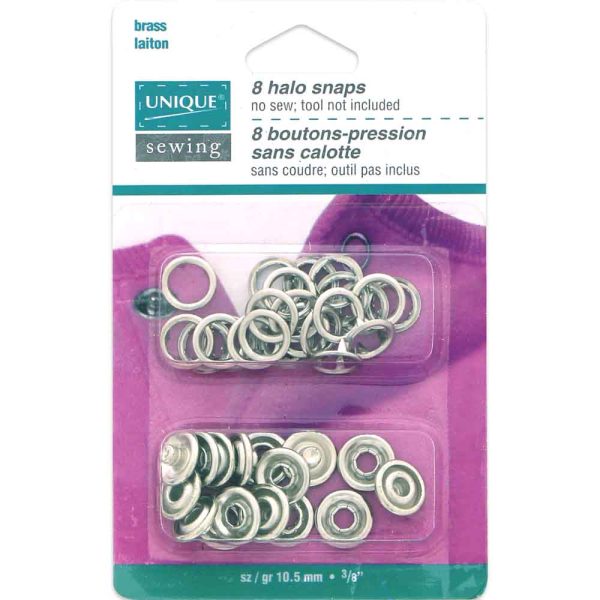 Boutons pression métal nickel auréole-11.5mm – Image 2