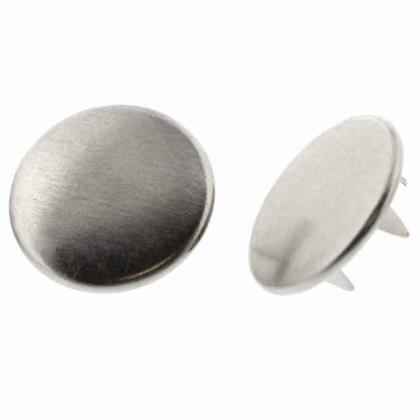 Boutons pression métal argent-11.5mm