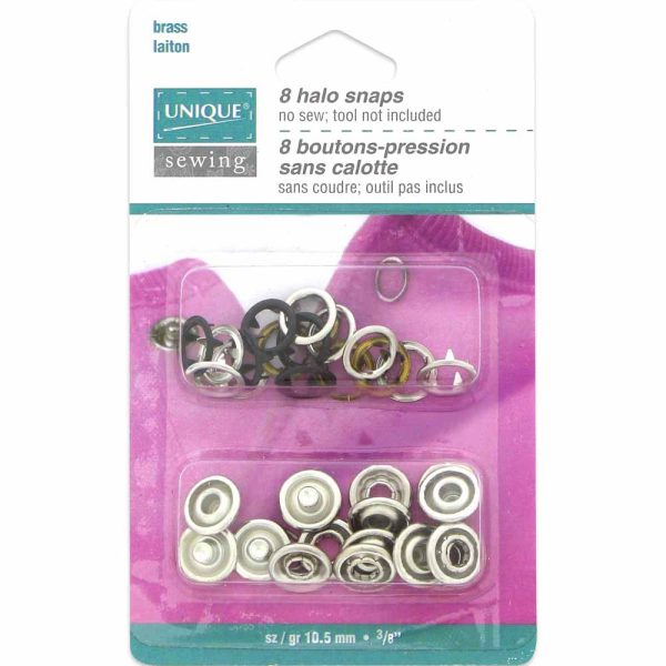 Boutons pression métal auréole noir-11.5mm – Image 2