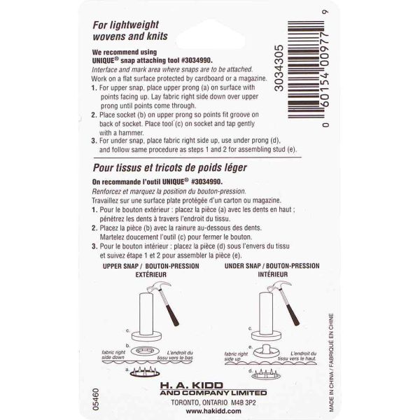 Boutons pression métal auréole noir-11.5mm – Image 3