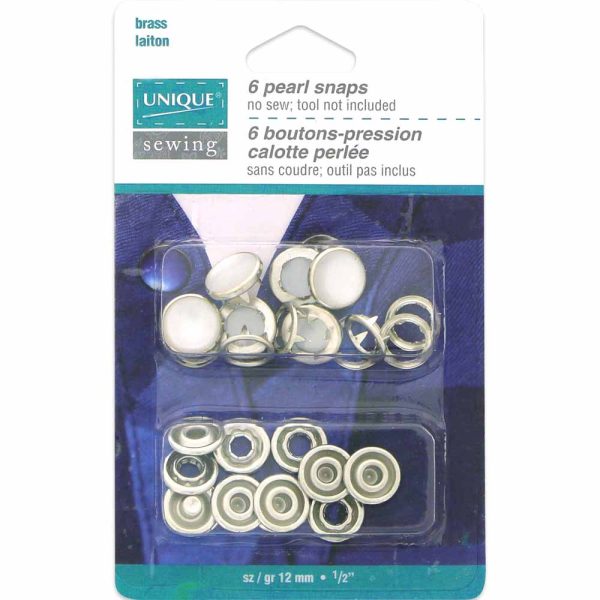 Boutons pression métal perlé bleu-11.5mm – Image 2