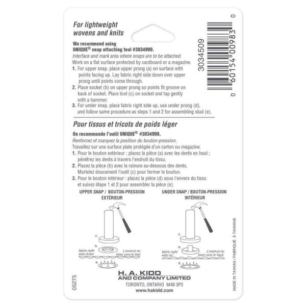 Boutons pression métal perlé rose-11.5mm – Image 2