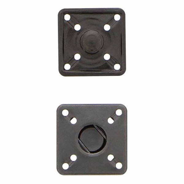 Ensemble de boutons pression métal gun de forme carré-14mm