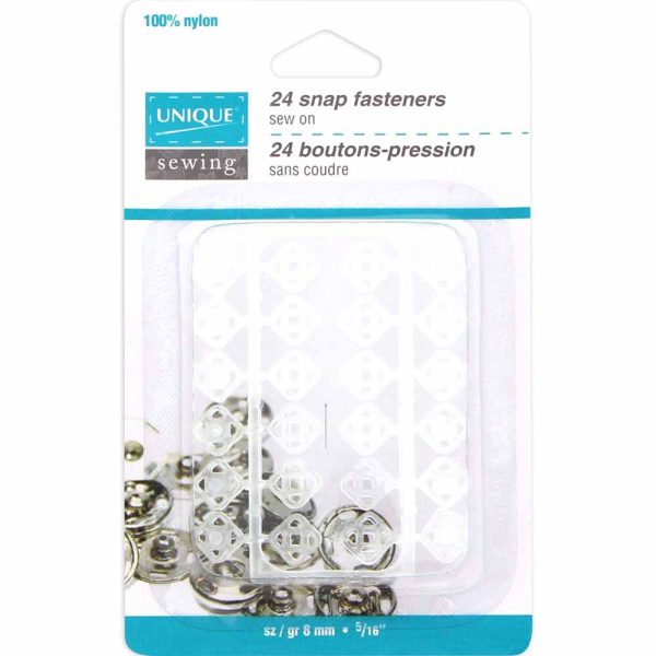 Boutons pression plastique transparent invisible-8mm – Image 2