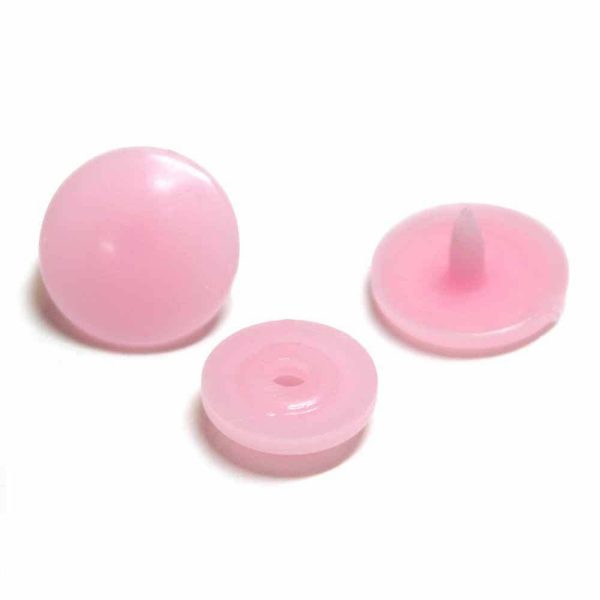 Boutons pression plastique-Rose
