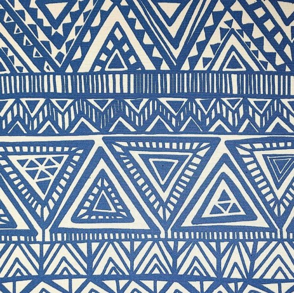 Mosaïque bleue - Blanc