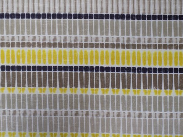Nappe formes géométriques jaune grises