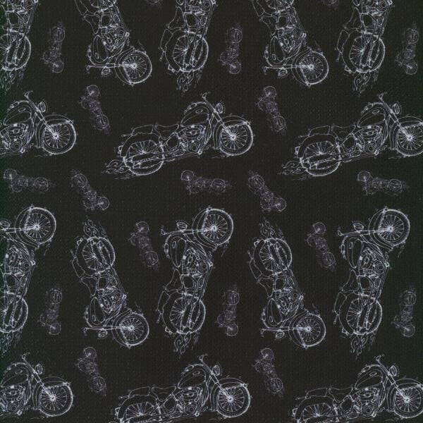 Motos blanches - Noir