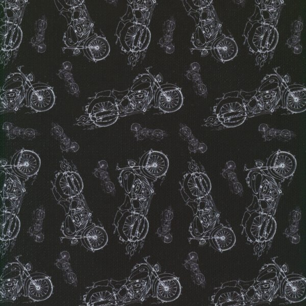 Motos blanches - Noir