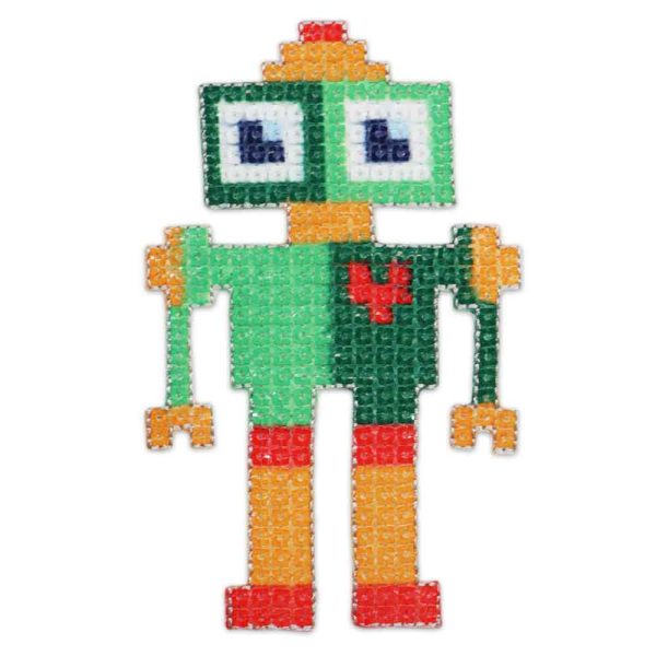 Robot vert orange