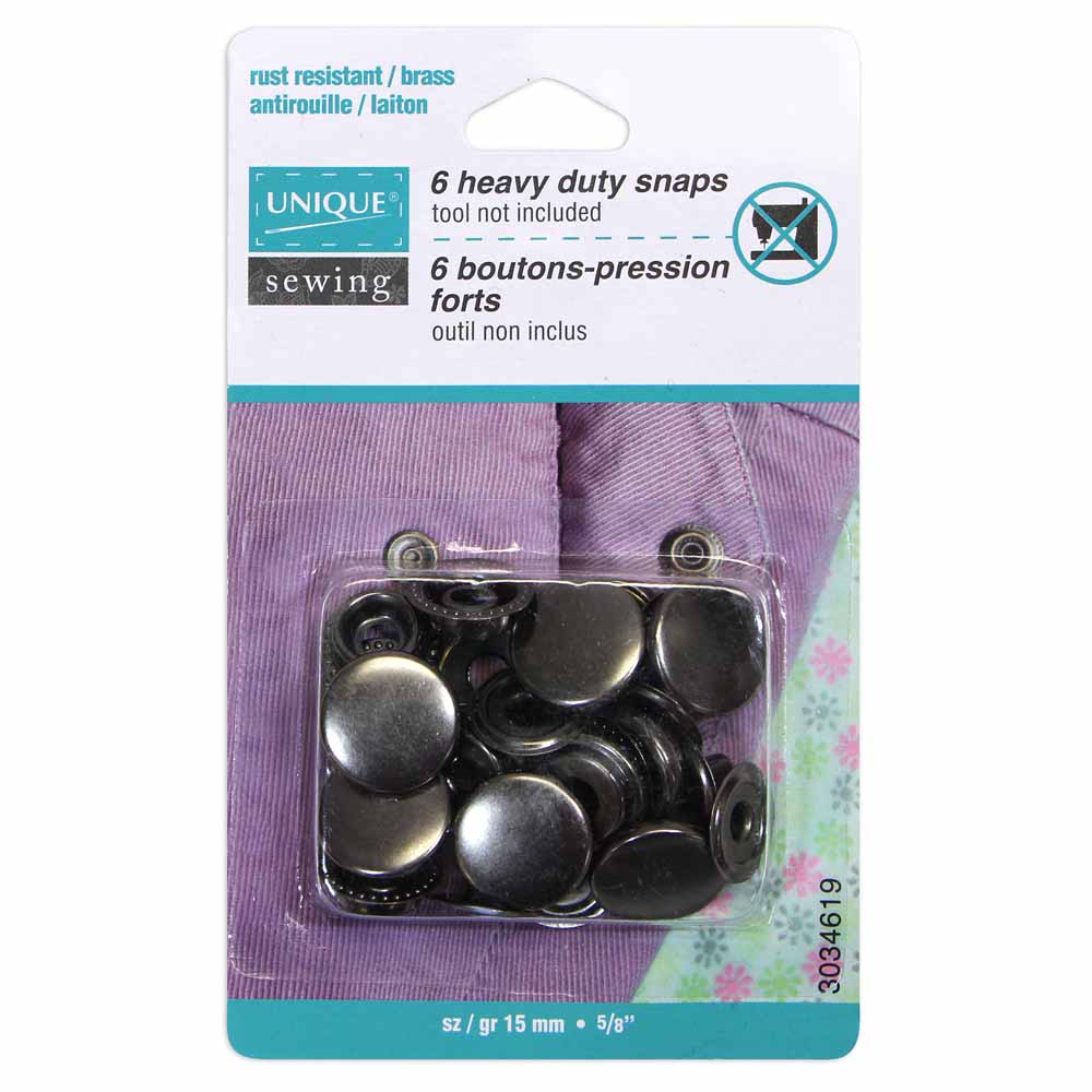 Kit De 200 Boutons Pression Métal 15mm - Acier Inoxydable Avec Outils - Pour Vêtements, Vestes, Sacs - Facile à Poser