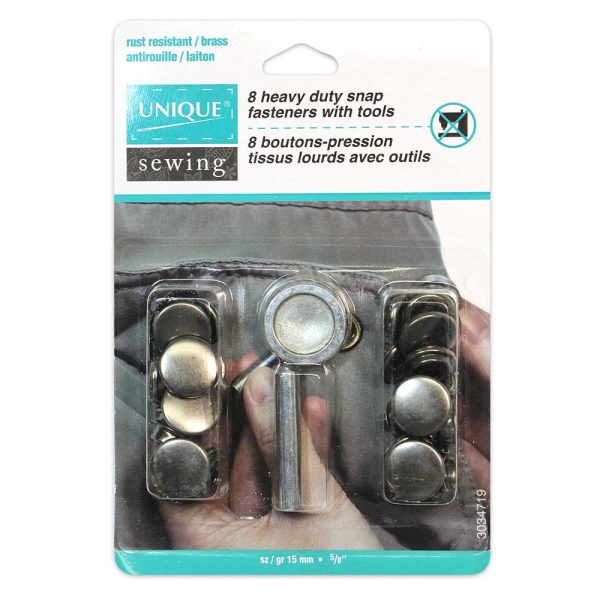 Boutons pressions métal gun et jeu de pose-15mm – Image 2