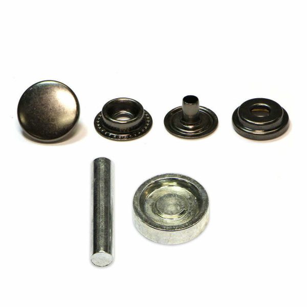 Boutons pressions métal gun et jeu de pose-15mm