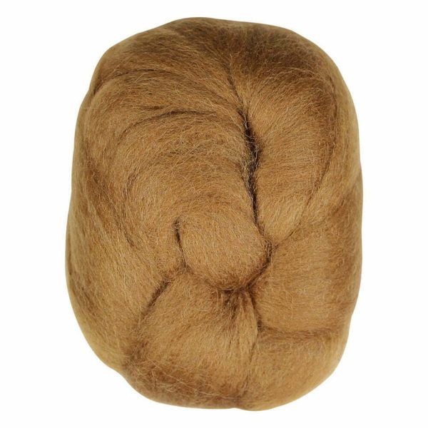 Laine à mèche pour le feutrage naturelle - 50g - cappucino