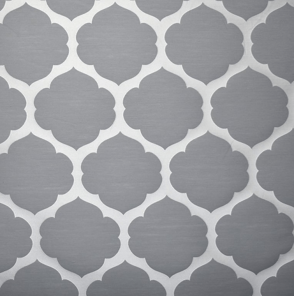Jacquard à motif et gris et blanc