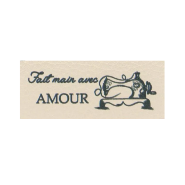 Étiquette ''Fait main avec amour''