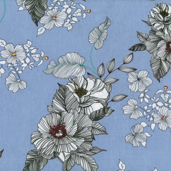 Fleurs - Bleu