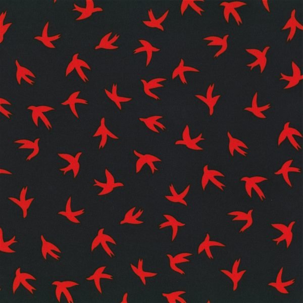 Oiseaux rouges - Noir
