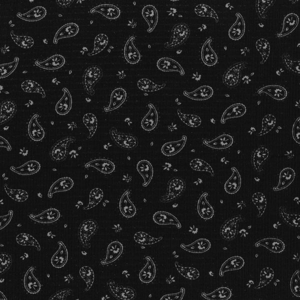 Tricot Paisley - Noir