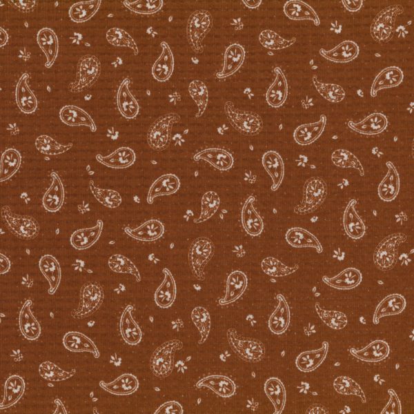 Tricot Paisley - Brun