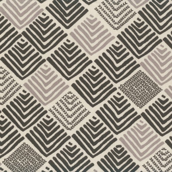 Triangles graphite - Crème