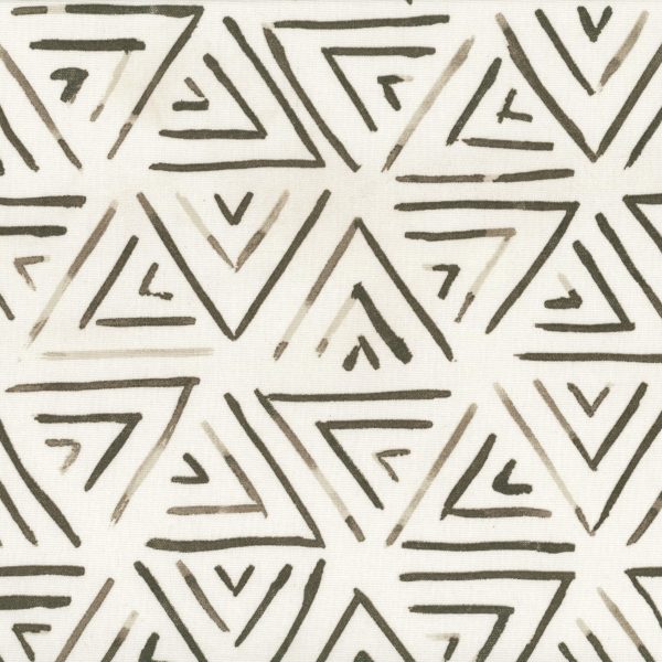 Motif triangles char oral - Crème