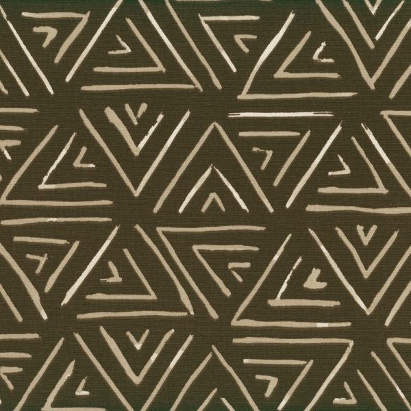 Motif triangle crème - Charcoal