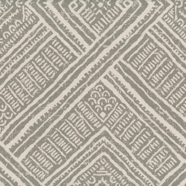 Motif Aztèque - Gris et crème
